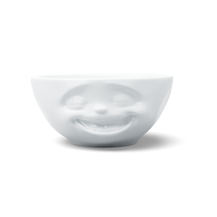 Bowl "Laughing" white, 350 ml 