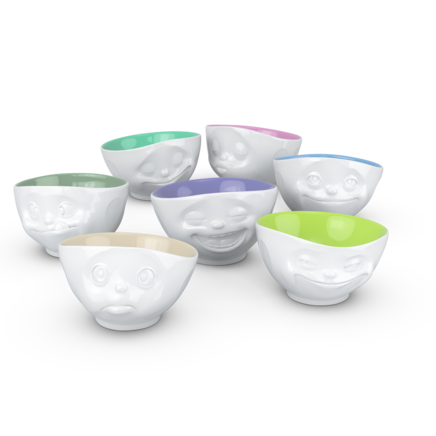 Bowls, 7-piece set, assorted colors inside 500 ml