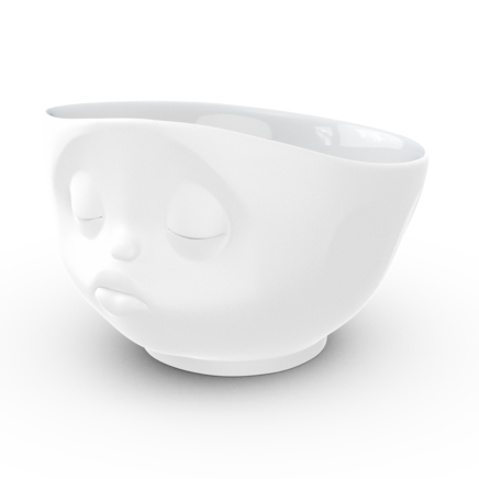 Bowl, kissing, matted white