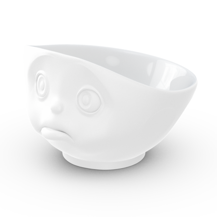 Bowl, sulking, matted white