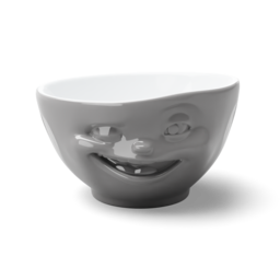 Bowl "Winking" in grey, 500 ml