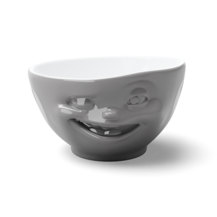 Bowl "Winking" in grey, 500 ml