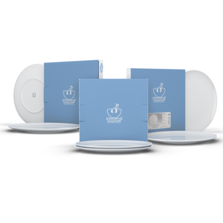 Dining Plates 6-piece Set  (28 cm), white