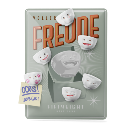 St. Nicholas Special - Pin board Set with Tin-plate sign and 6 Magnets.