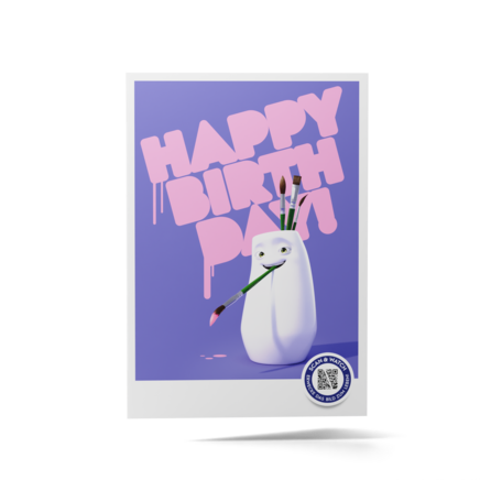 AR greeting card - VASE GIFT