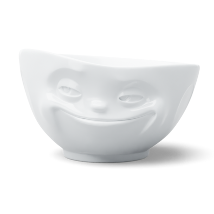 Bowl "Grinning" white, 1000 ml