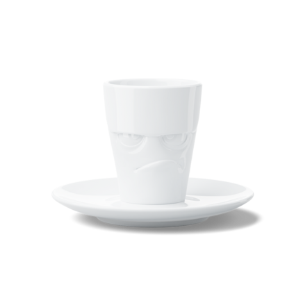 Espresso-Mug with handle Grumpy, 80 ml