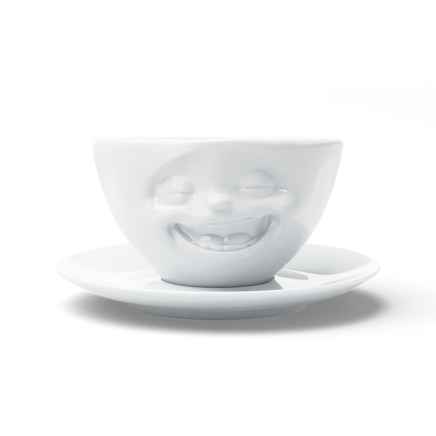Coffee Cup Laughing white, 200 ml