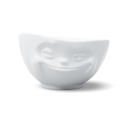 Bowl Grinning in white, 500 ml Bowl Grinning in white, 500 ml