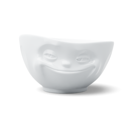 Bowl Grinning in white, 500 ml Bowl Grinning in white, 500 ml