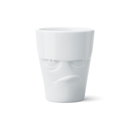 MUG with handle "Grumpy" white, 350 ml