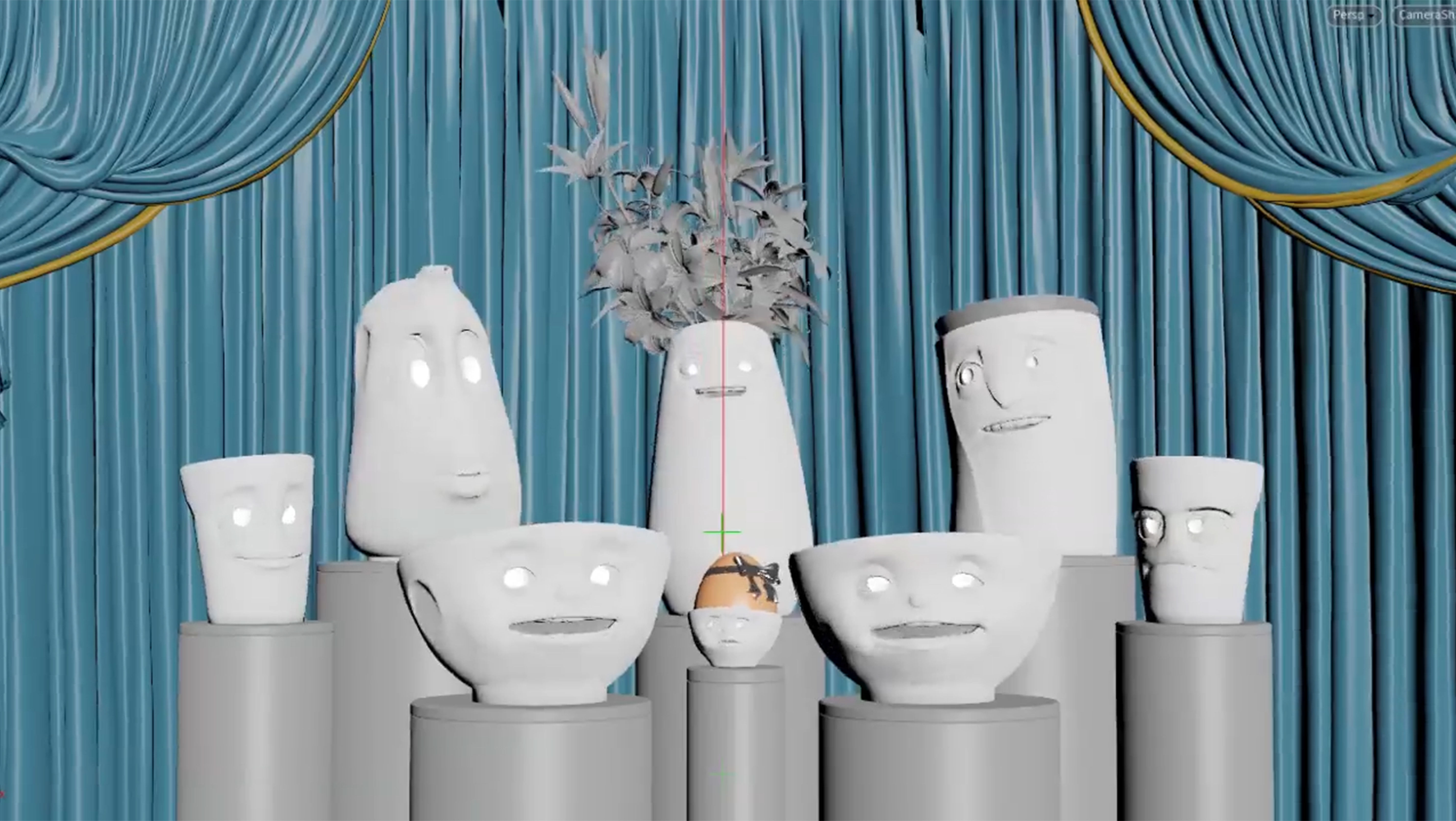 In the first step, Timm Osterhold created the song text which was then recorded as an audio track together with FIFTYEIGHT Co-founder and CEO Max Zimmermann. As always, this demanding and resource-intensive production was realized entirely in-house by FIFTYEIGHT ANIMATION. The amount of love and diligent work becomes apparent by looking at all the miniscule details in this film. Especially the fluid transitions between lighting moods in three scenes, as well as the consistent illumination levels and design of the characters presented great challenges.