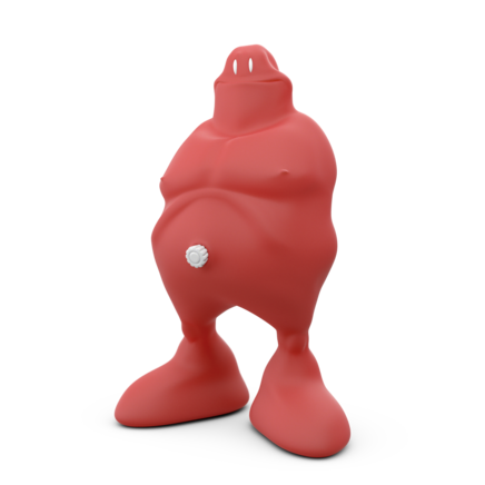 CANNICS vinyl figurine, red CANNICS vinyl figurine, red